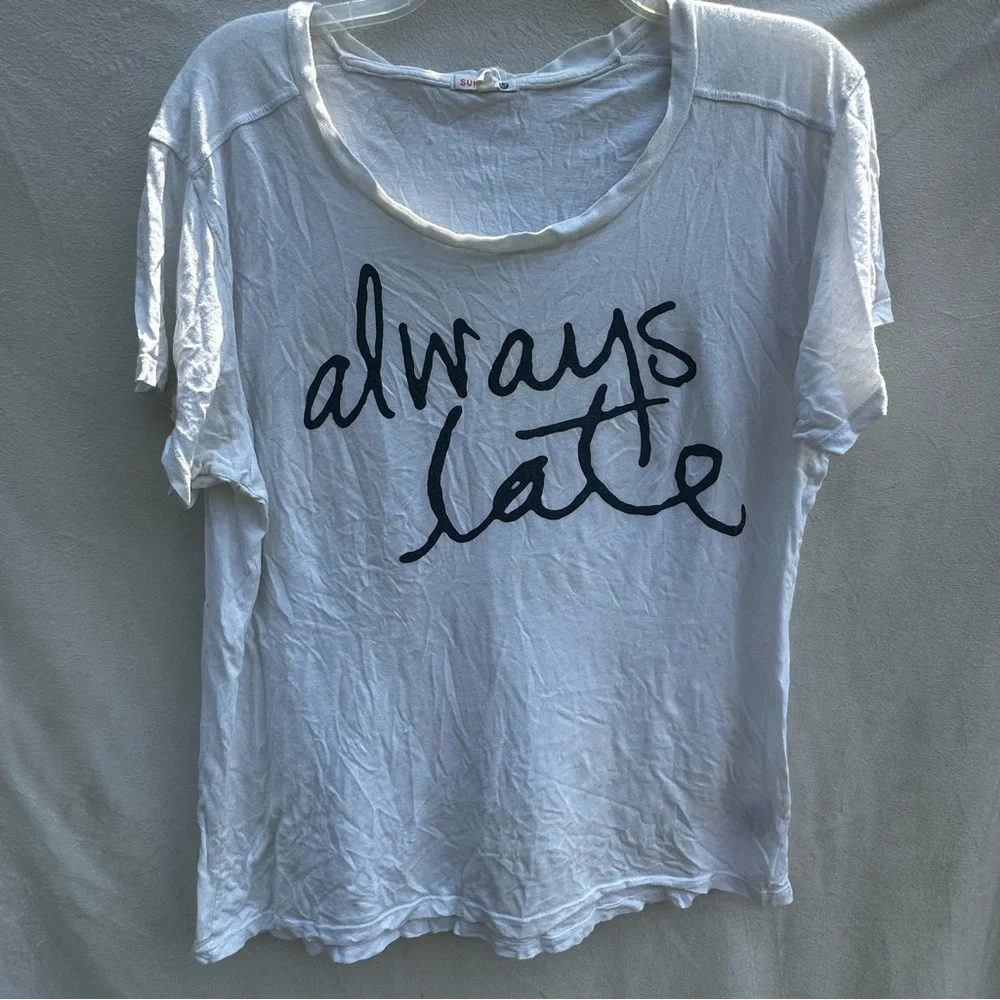 Sundry Sz Always Late Tee - Picture 6 of 6